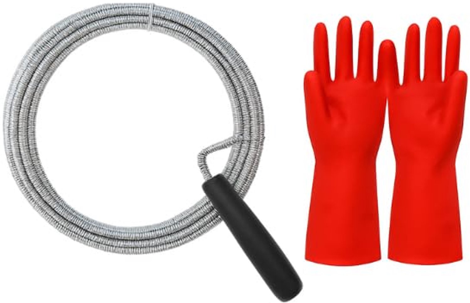 Ontstoppingsveer 5 Meter - Rioolveer - Afvoerontstopper - Gootsteenontstopper - Rioolreiniging - Ergonomische Handgreep