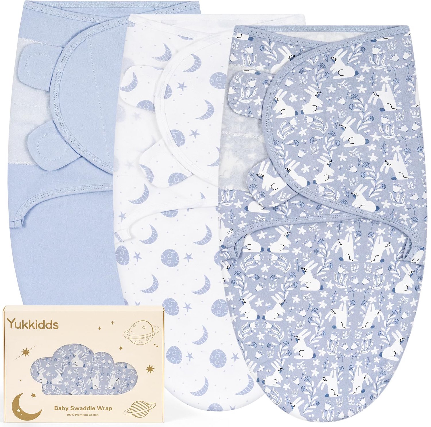 Baby Swaddle Dekentje 0-3 Maanden 100% Katoen