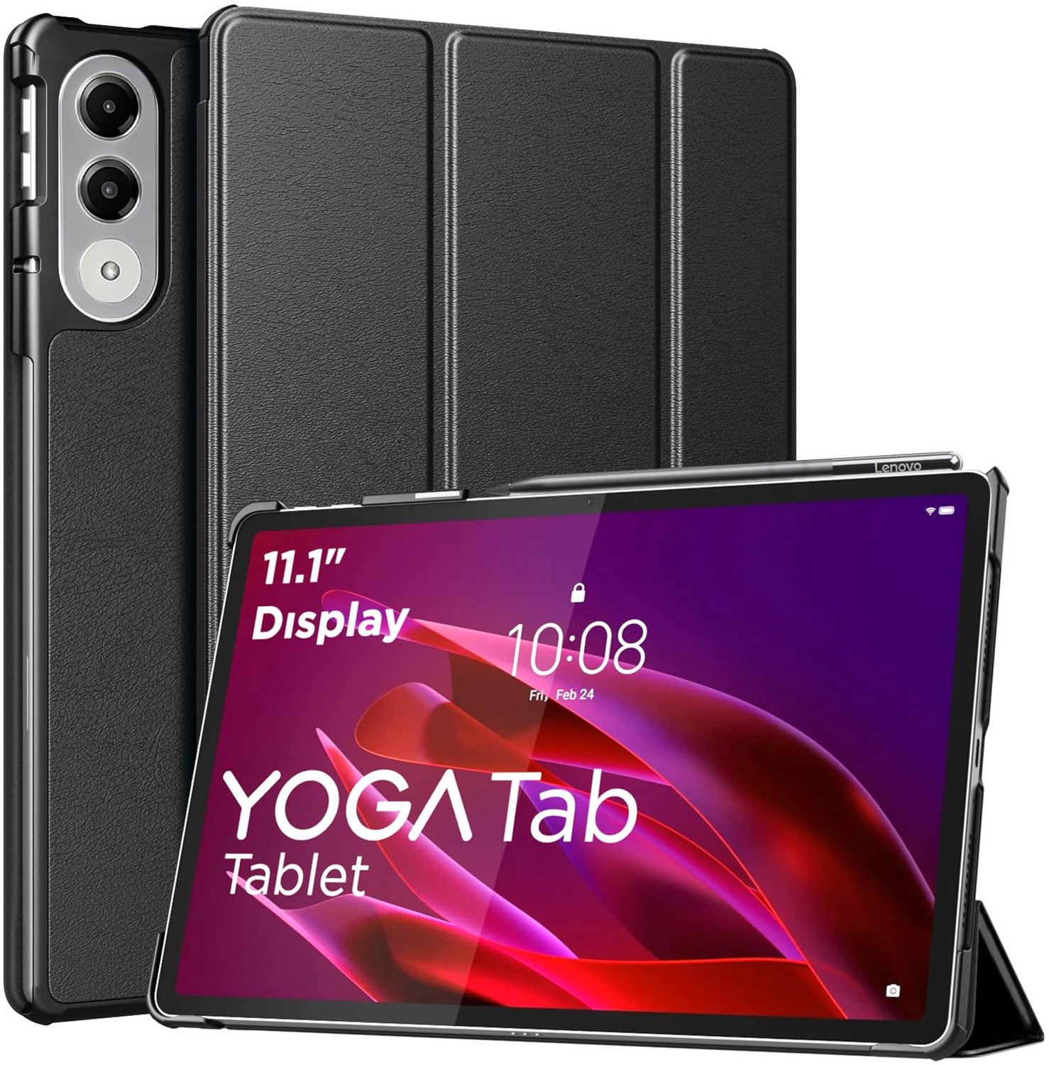 Tabletcase Ultra Slim - Auto Wake/Sleep Functie - Voor Lenovo Yoga Tab 11.1 2025 - PU-Lederen Hoes - Sterke Magneten - Bescherming tegen Krassen - Tablethoes