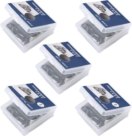 Gummen voor Het Corrigeren, 5 Gum Kneedbare Gummen met Brede Toepassing, Premium Materiaal, Praktisch Gereedschap, Grote Waterabsorptie, voor Schetsschilderen, Enz — afbeelding 4