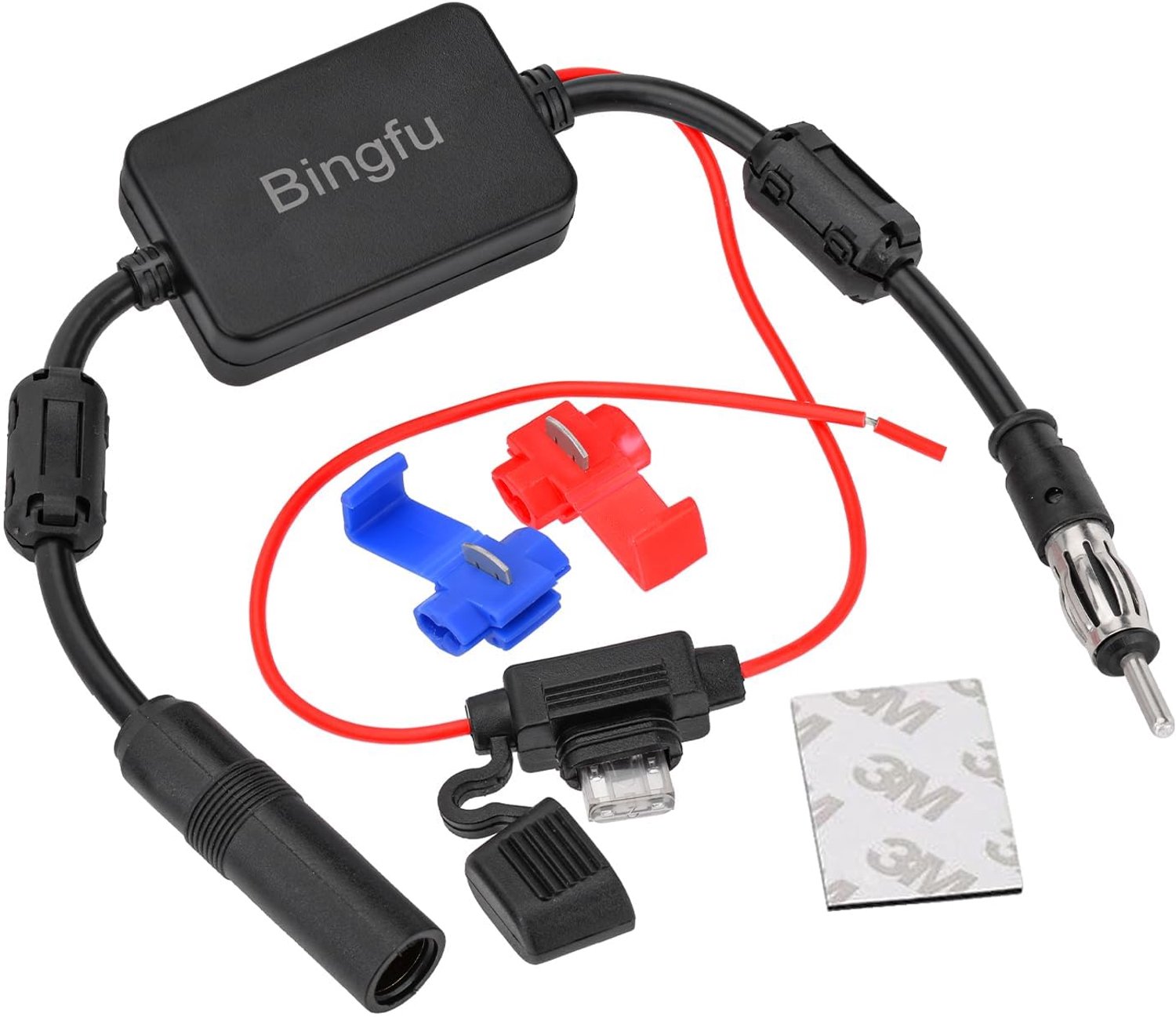 Universele FM/AM Radio Antenne Signaalversterker voor Auto's