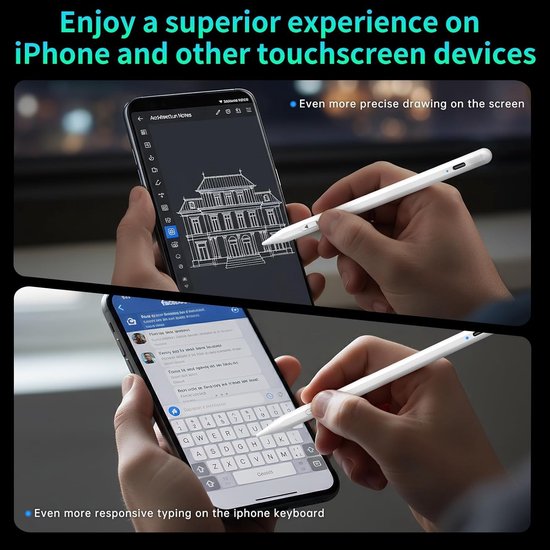 Dual System Stylus Pen voor iPad en Android Tablets met Snelle Oplaadfunctie — afbeelding 3