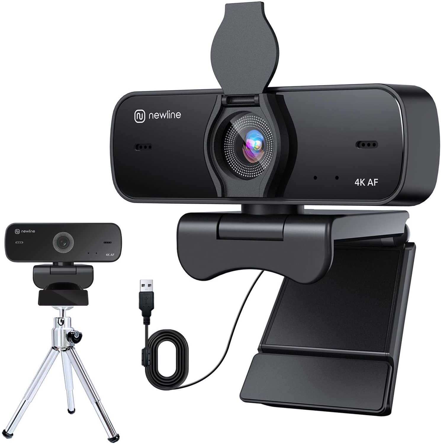 4K Webcam met Microfoons en Privacy Sluiter