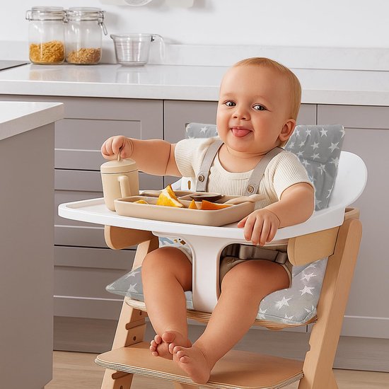 Zitkussen voor Stokke Tripp Trapp Hoge Stoel, 2-Delige Set van Biologisch Katoen — afbeelding 4