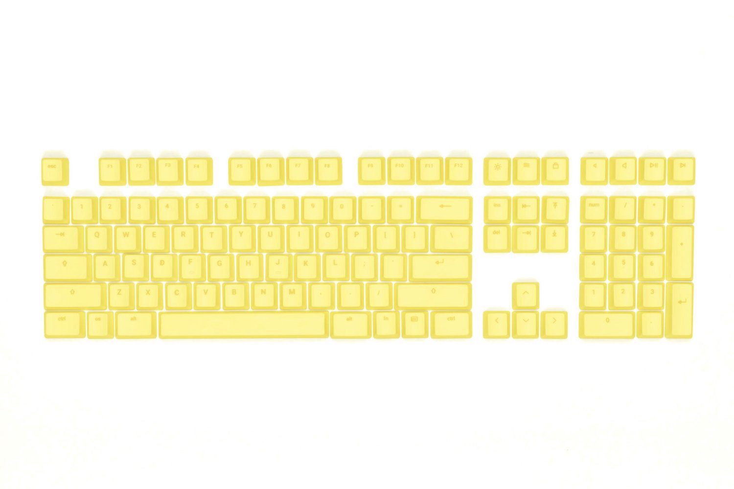 Interchangeable Keycaps voor Toetsenbord - Gele Franse Friet Design