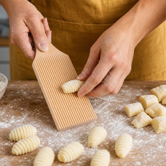 Gnocchi Plank van Beukenhout voor Zelfgemaakte Pasta — afbeelding 3