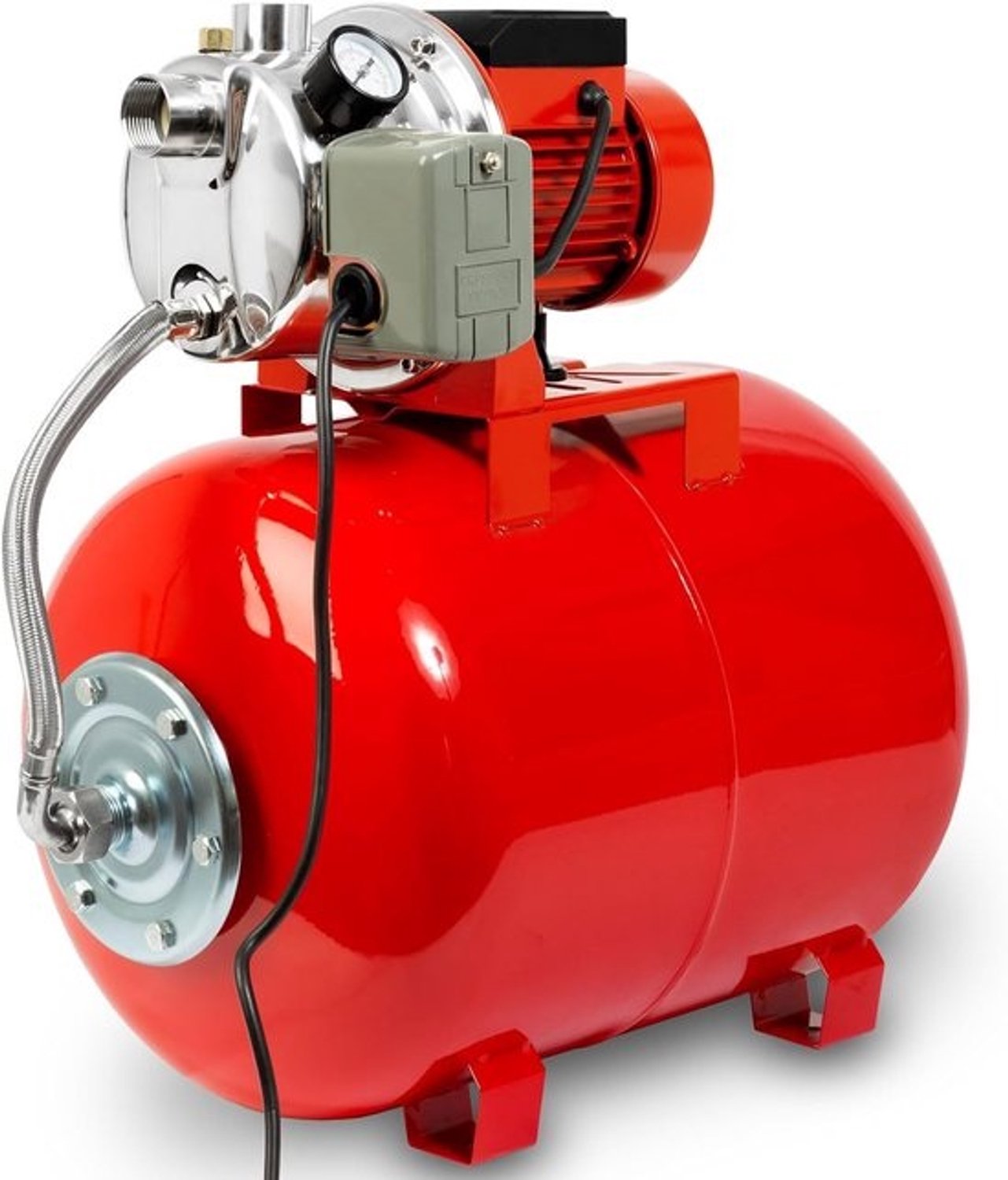 Huishoudwaterpomp - Automatische waterpomp - Verhoogt waterdruk - 50L drukvat - 40m opvoerhoogte