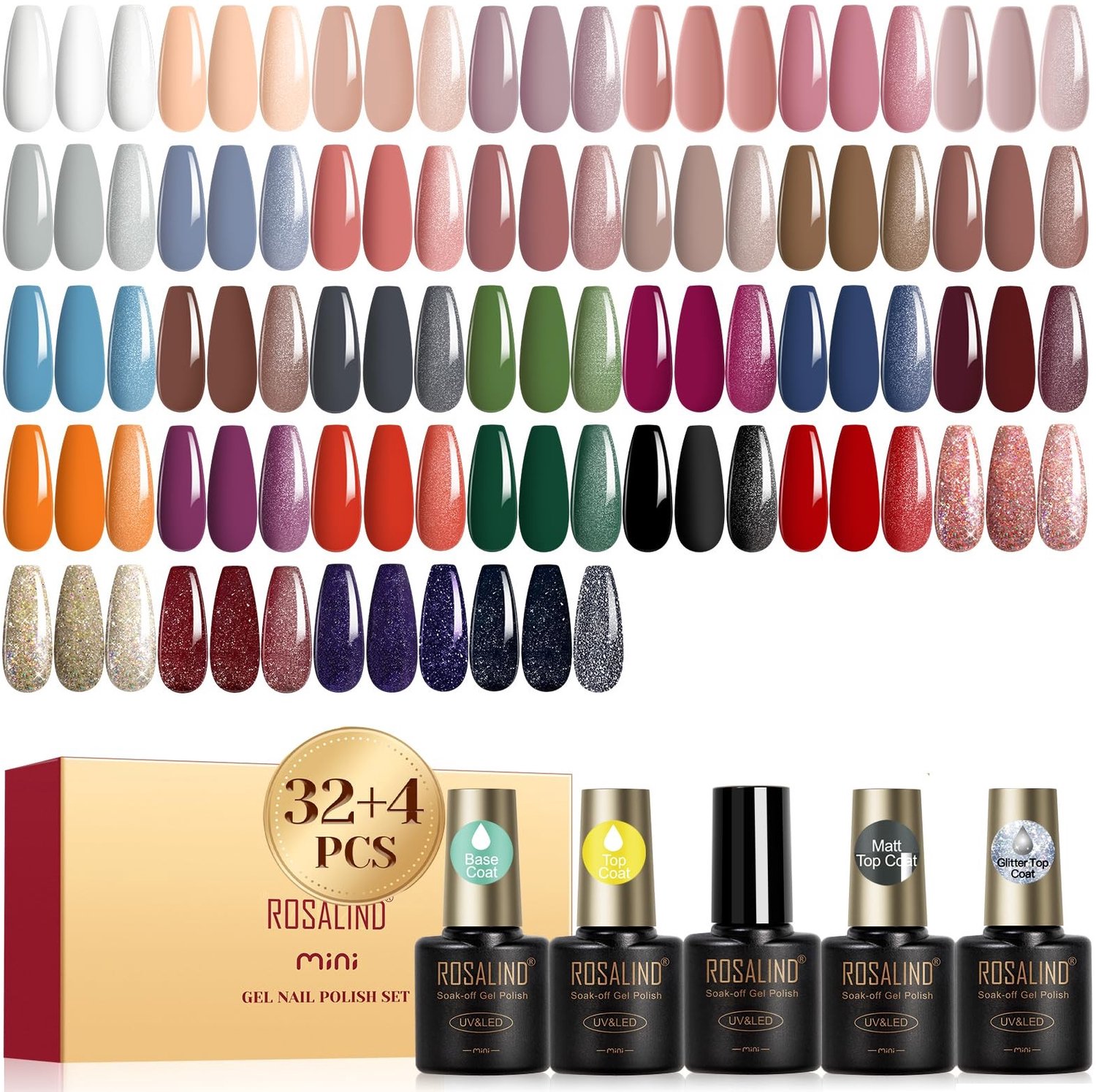 Set van 36 UV Gel Nagellakken in Diverse Kleuren