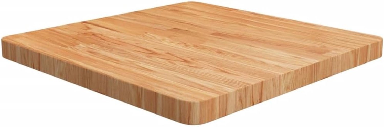 Houten tafelblad vierkant lichtbruin 60x60x4cm behandeld eiken salontafel tafel voor eetkamer en commerciële omgevingen