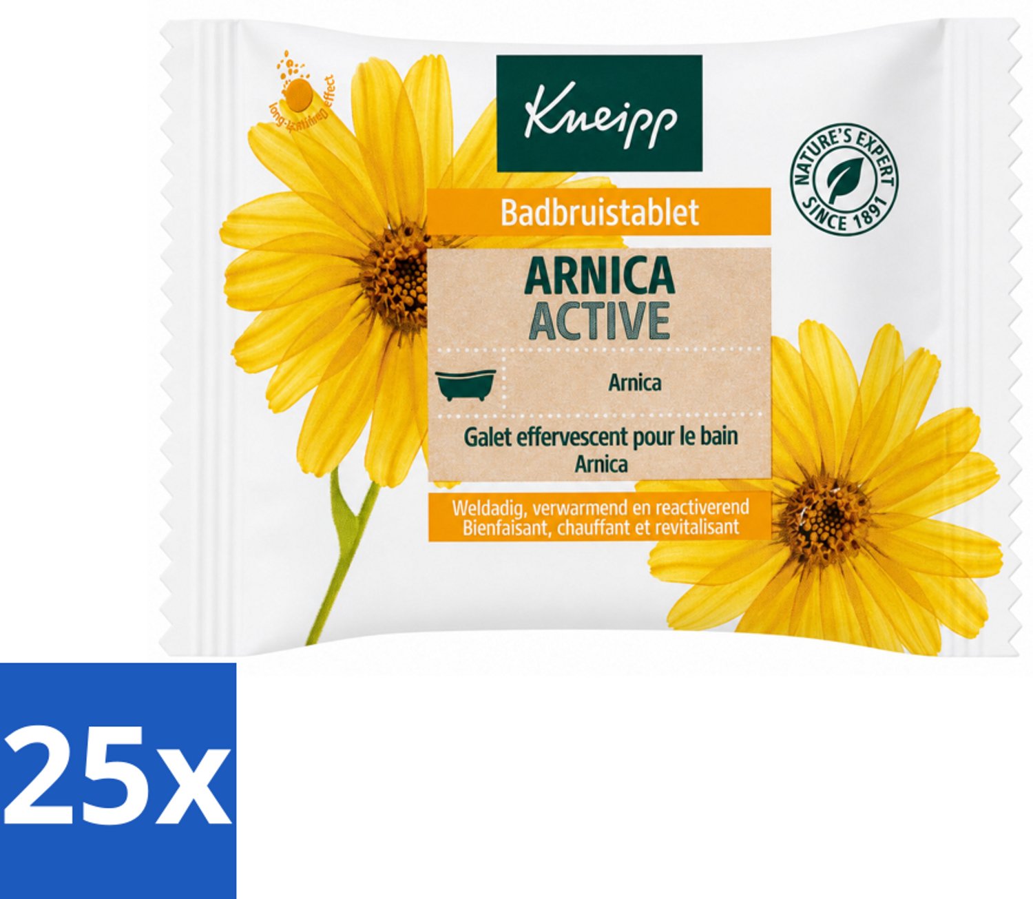 25 x Kneipp - Badbruistablet - Arnica - Voordeelverpakking - 25 stuks
