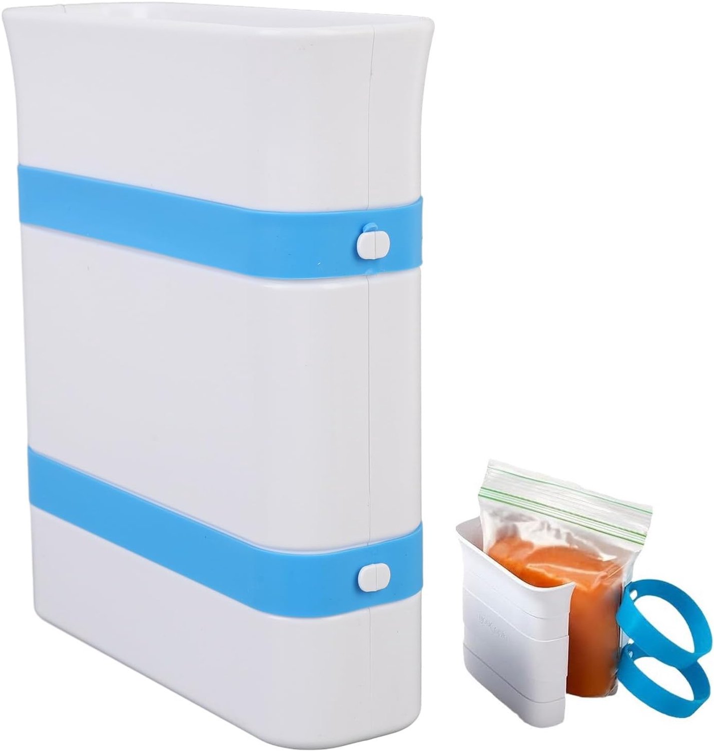 Food Block Maker | 2,4 x 7,3 x 8,6 inch soepcontainers zonder diepvrieszakken | Maaltijdbereidingscontainers voor voedselopslagzakken | Vriescontainers voor soepen, gehaktbal/currysaus
