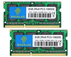 SnelShoppen - 16GB DDR3 SODIMM RAM-geheugen - Upgradekit voor laptop - 1333MHz - 2x 8GB PC3-10600 - Non-ECC - Compatibel met MacBook Pro, iMac, AMD en Intel