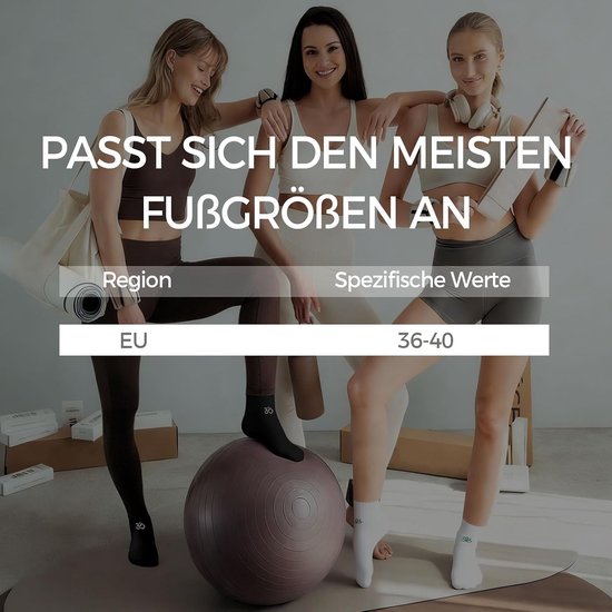 Merkloze Pilates Sokken Dames - Antislip & Ademend — afbeelding 3