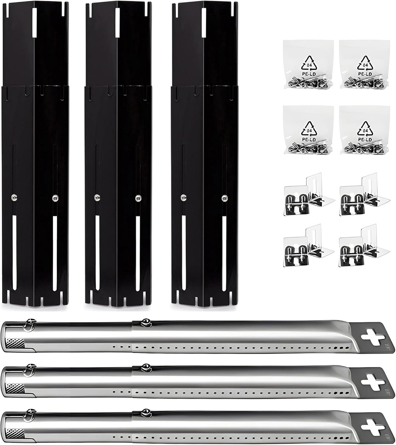 Universele BBQ Grill Branders & Hitteplaten - Set van 3