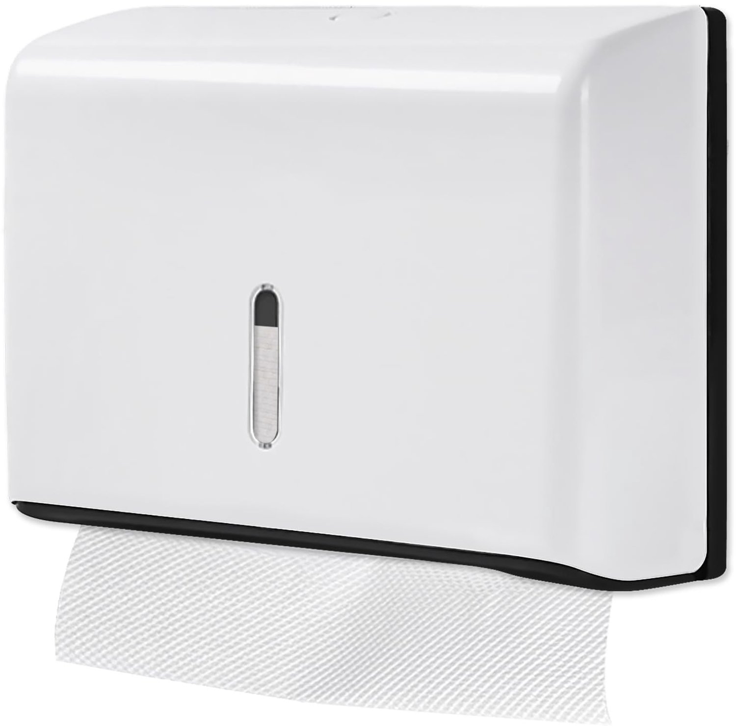 Wandgemonteerde Papieren Handdoek Dispenser - Wit, 200 Vellen Capaciteit