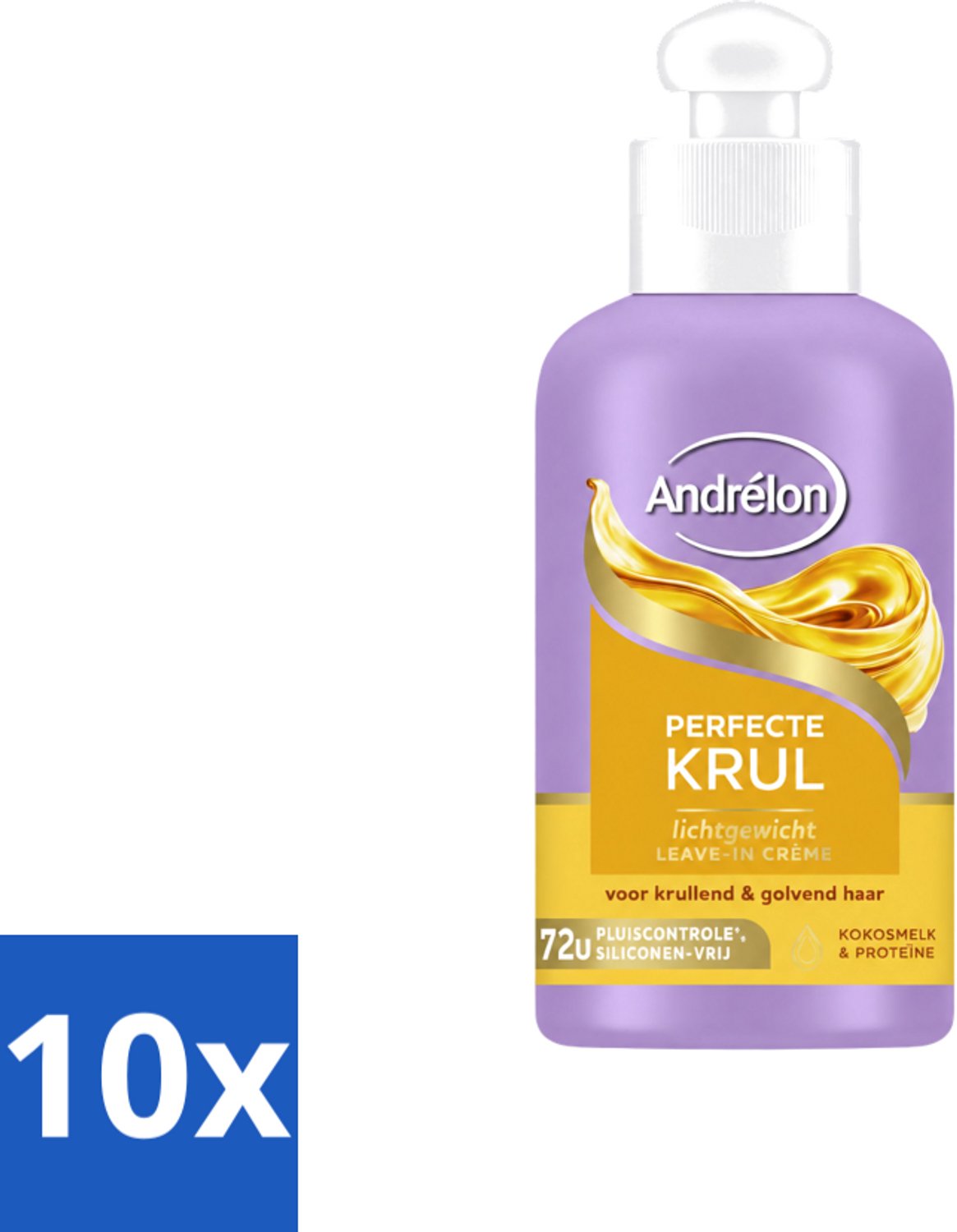 10 x Andrélon – Leave-In Crème – Perfecte Krul – 200 ml - Voordeelverpakking - 10 stuks