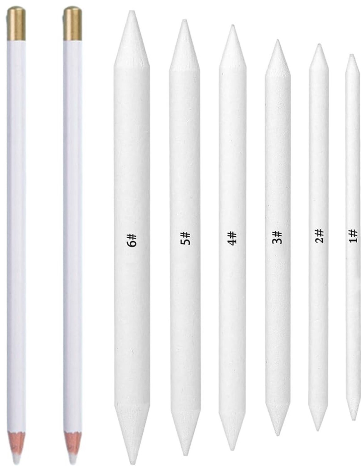 Tekenaccessoireset met 6 Sfumini en 2 Witte Gum