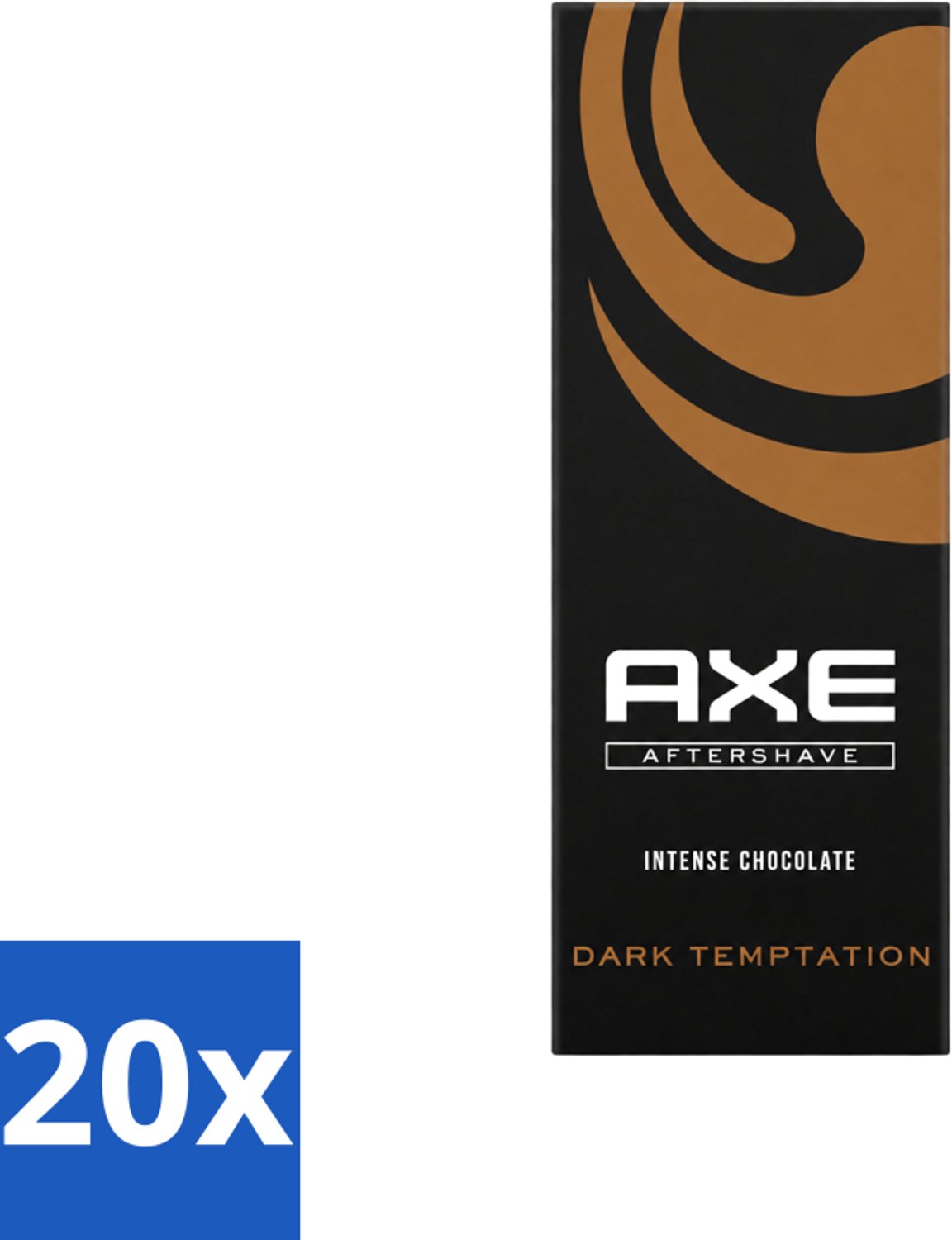 20 x Axe - Aftershave - Dark Temptation - Intense Chocolate - 100 ml - Voordeelverpakking - 20 stuks