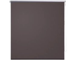 Blind Verduisterend rolgordijn Zijrolgordijn Hittebescherming en privacyscherm Thermorollo voor ramen en deuren 80 x 230 cm koffie
