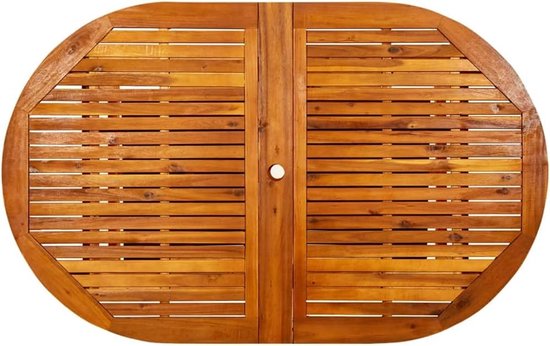 Massief acaciahout, uittrekbaar (160-240) x 100 x 75 cm, eettafel voor buiten voor terras en balkon, weerbestendig en duurzaam — afbeelding 5