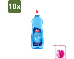 10 x At Home - Clean - Vaatwasser Glansspoelmiddel - Glasbeschermend - 500 ml - Bulkverpakking - Glansspoelmiddel vaatwasser - Douchemop - Glasbescherming vaatwasser