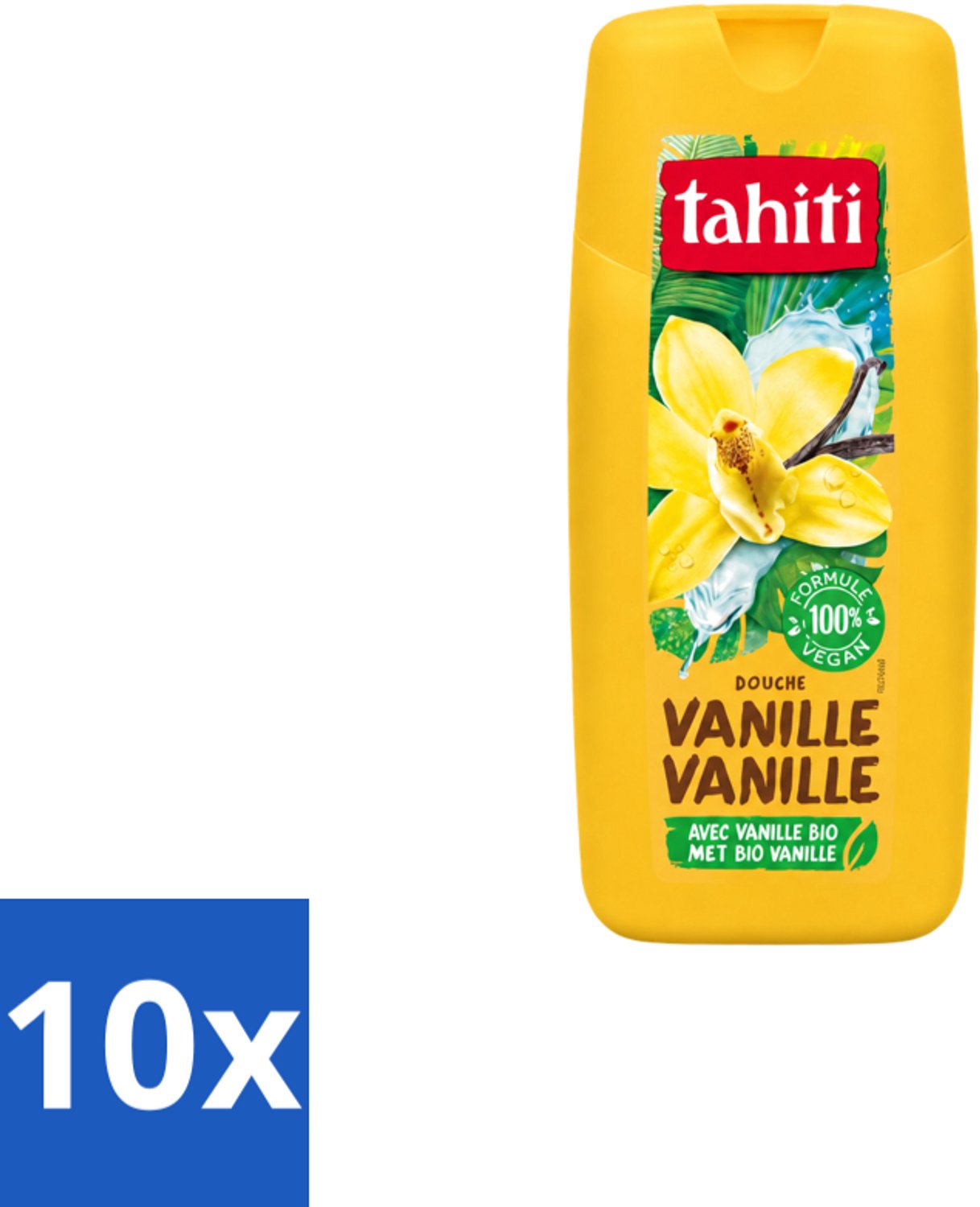 10 x Tahiti – Douchegel – Vanille - 300 ml - Voordeelverpakking - 10 stuks