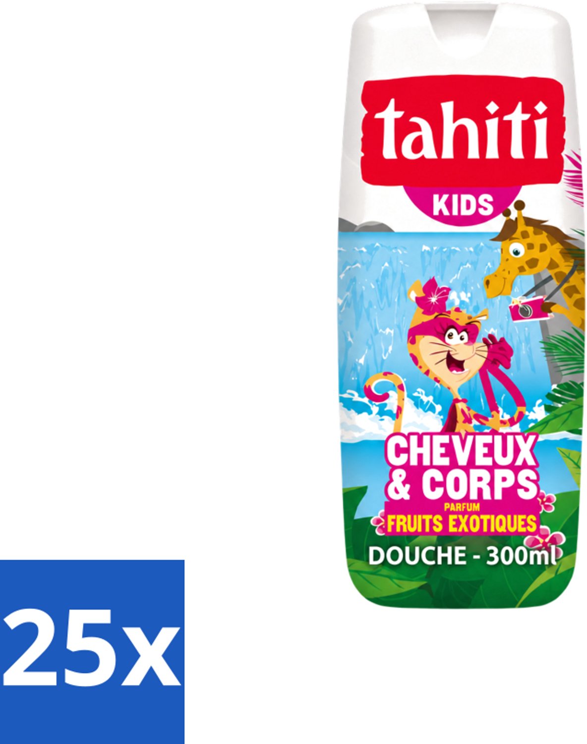 25 x Tahiti – Douchegel – Kids - 300 ml - Voordeelverpakking - 25 stuks
