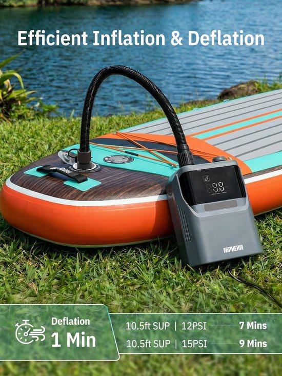 Elektrische Paddleboard Pomp met 50 PSI en Dubbele Actie — afbeelding 2