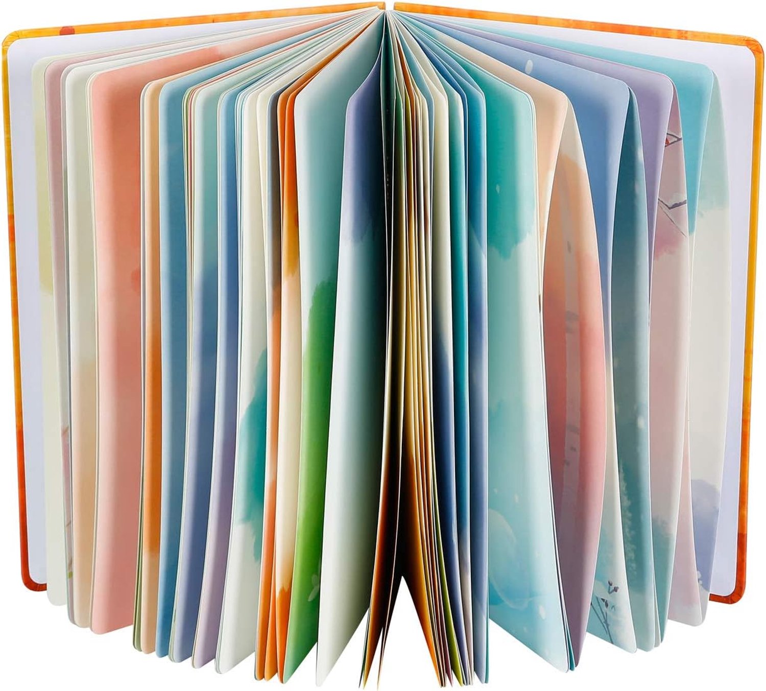 Dagboeken, Kleurrijke Blank, 128 Pagina's, B5, 6"x9,8", Zomer