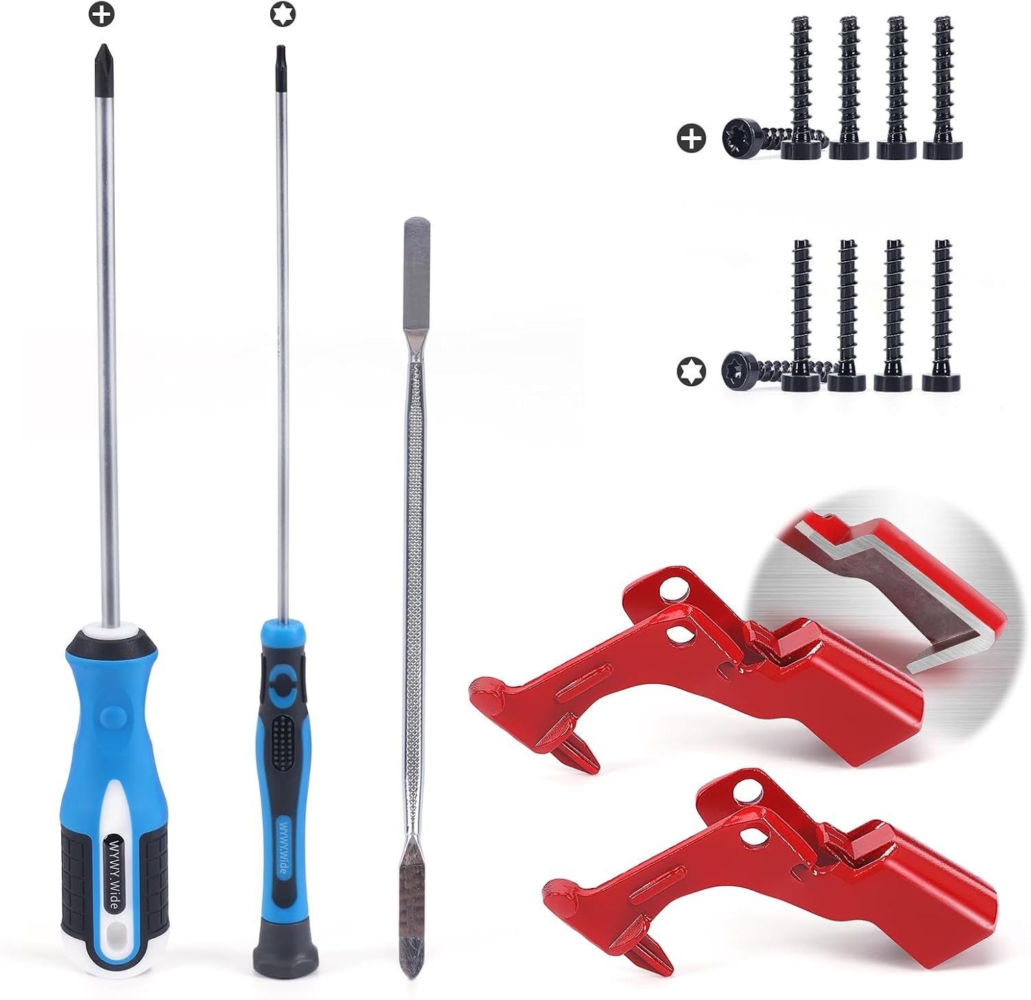 Vervangende metalen trigger schakelaar voor Dyson V10 V11 SV12 SV14 stofzuiger, inclusief reparatieset en gereedschap voor eenvoudige installatie