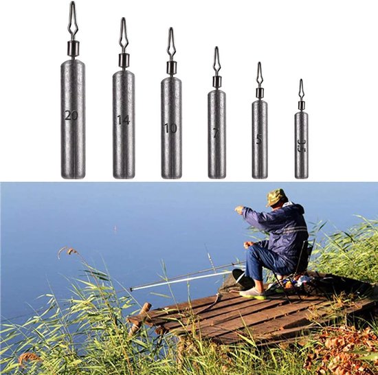 Vislood Set 35 Stuks - 3.5g tot 20g - Drop Shot Vissen — afbeelding 2