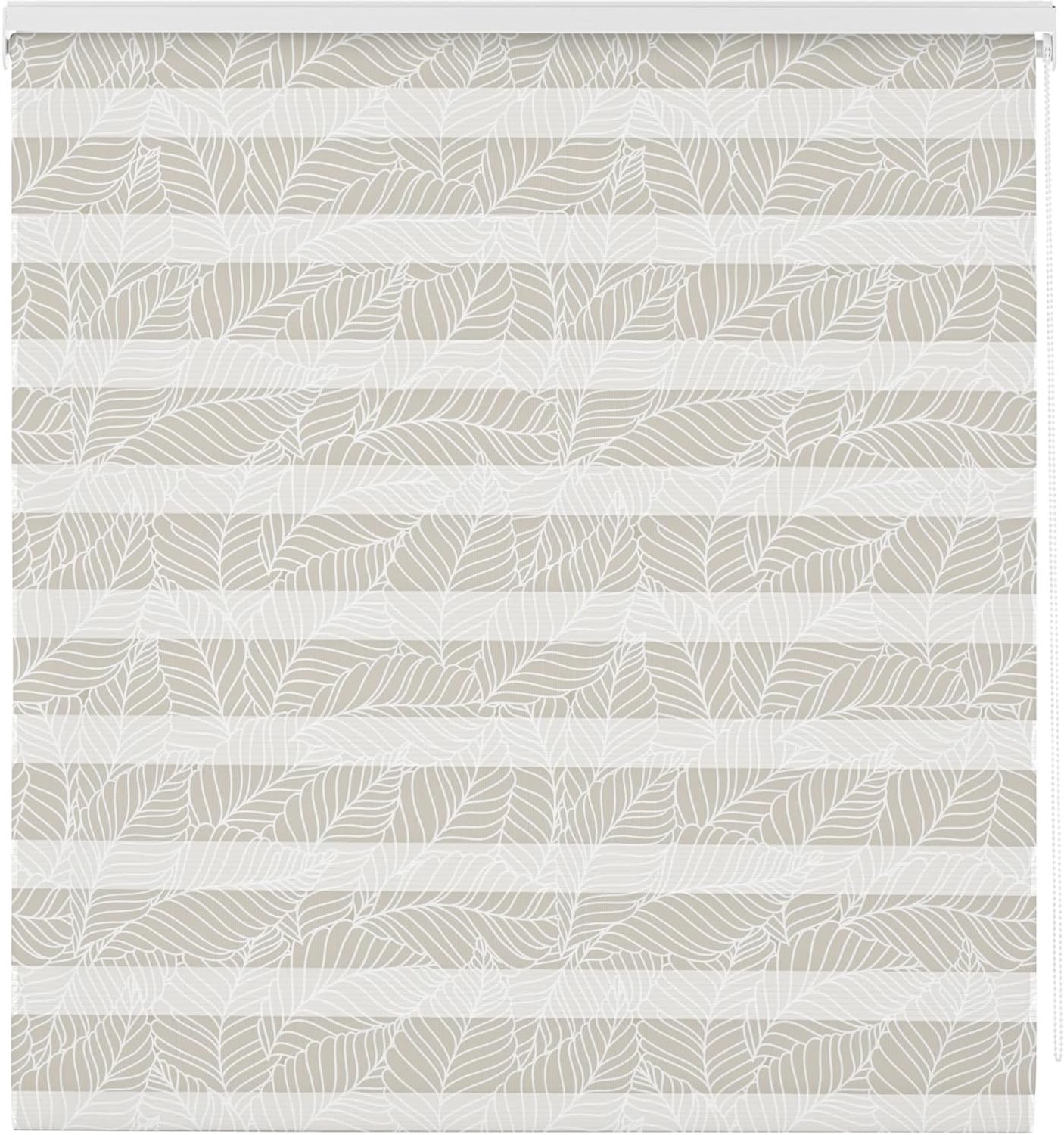 Dag- en nachtprint, modern design, dubbel bedrukt weefsel, model T-4072, 110 x 180 cm (B x H), stofgrootte 107 x 175 cm, rolgordijnen voor ramen en deuren