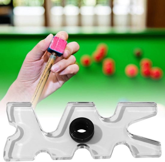 Biljart Cue Rack 7 Posities - Acryl Elandkop - Draagbaar Stick Frame - Voor Pool en Snooker m-winkel - m-winkel — afbeelding 2