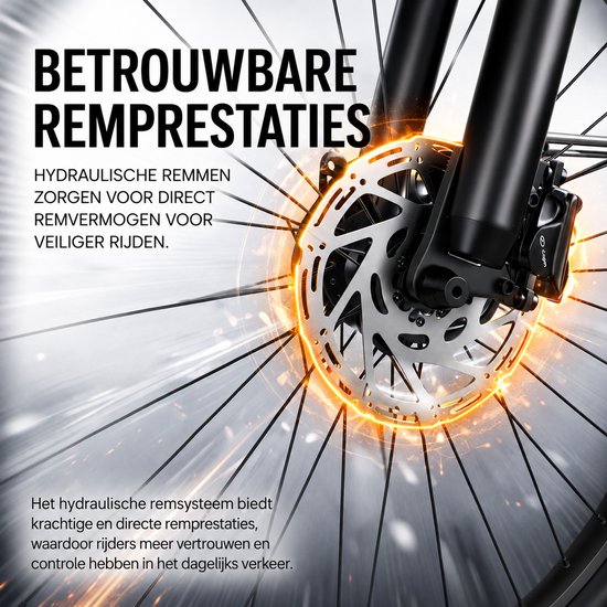 VELOPRO C1 Pro Elektrische Fiets - 250W Motor - 36V18Ah Accu - 28x1.95" Banden - Max Snelheid 25km/u - Max Bereik 80-100km - Shimano 7-Snelheden - roze — afbeelding 2