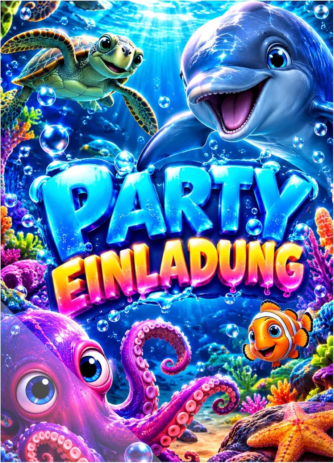 Kinderfeestje meisjes zeedieren