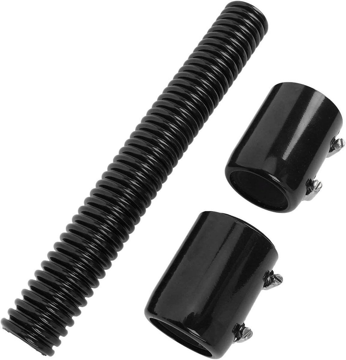 12in Flexibele Radiatorslang Set Roestvrij Staal (BLACK)