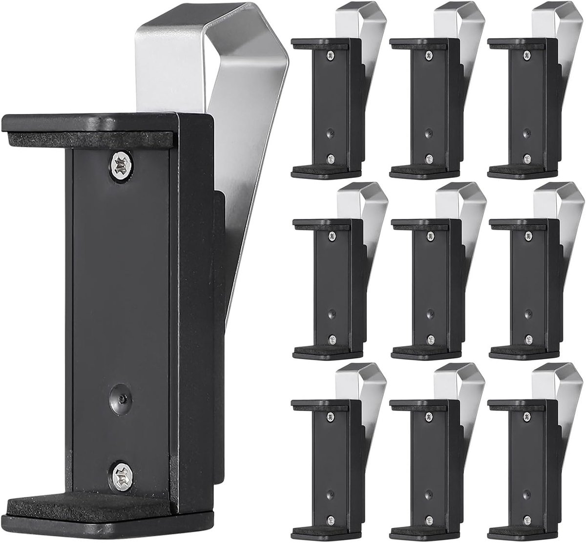 10 Stuks Verstelbare Garage Deuropener Clip Zwarte Kleine Remote Houder Voor Zonneklep Auto Met Compact Design Eenvoudige Installatie Voor Poortbediening
