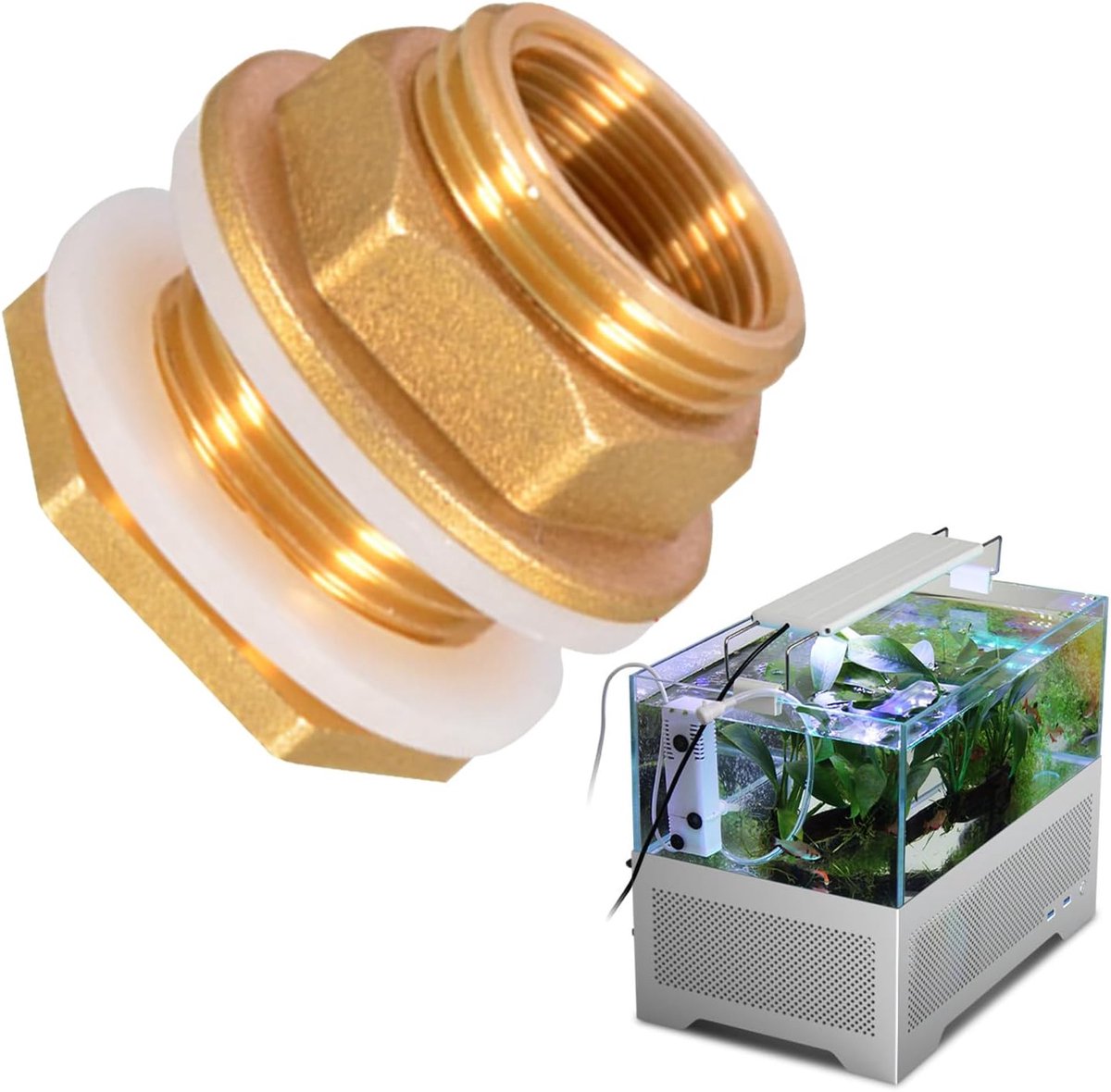 Montage Aquarium Adapter Moer Draad Pijpfitting