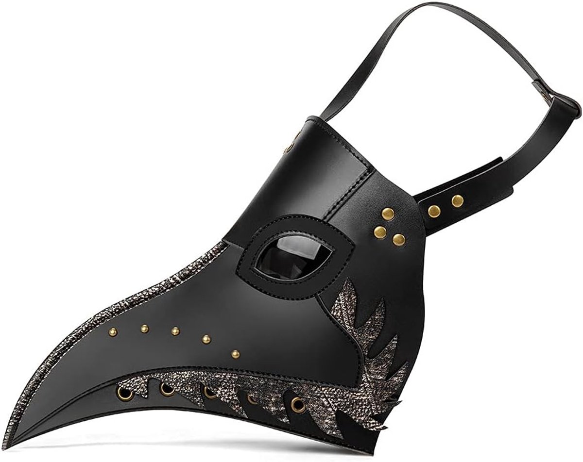 Hoofddeksels Vrouwelijk Masker Pest Dokter Masker Vogels Mond Lange Neus Steampunk Maskers Halloween Kostuum