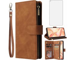Asuwish Mobile Phone Case for Oppo Find X2 Pro, Case with Film, Tempered Glass Screen Protector, Card Compartment - ShopVlot