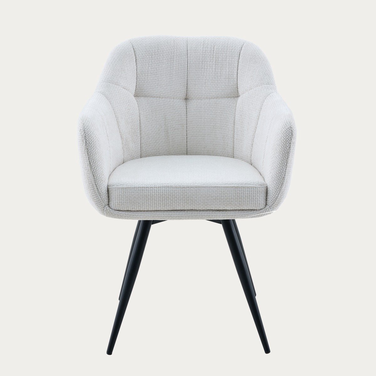 HOMLA Chair - COMODO - in ecru fabric - 59x58x84 cm - 774942