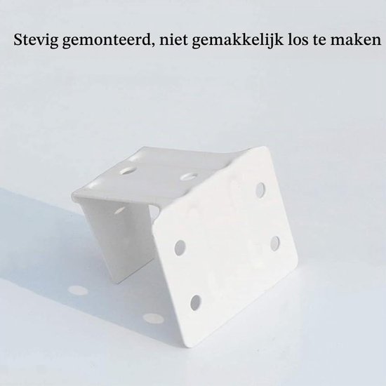 2 stuks middensteunbeugel, wit voor 2 inch hoogprofiel jaloezie hoofdrail, Venetiaanse jaloezie bevestigingen beugel voor houten jaloezieën — afbeelding 4