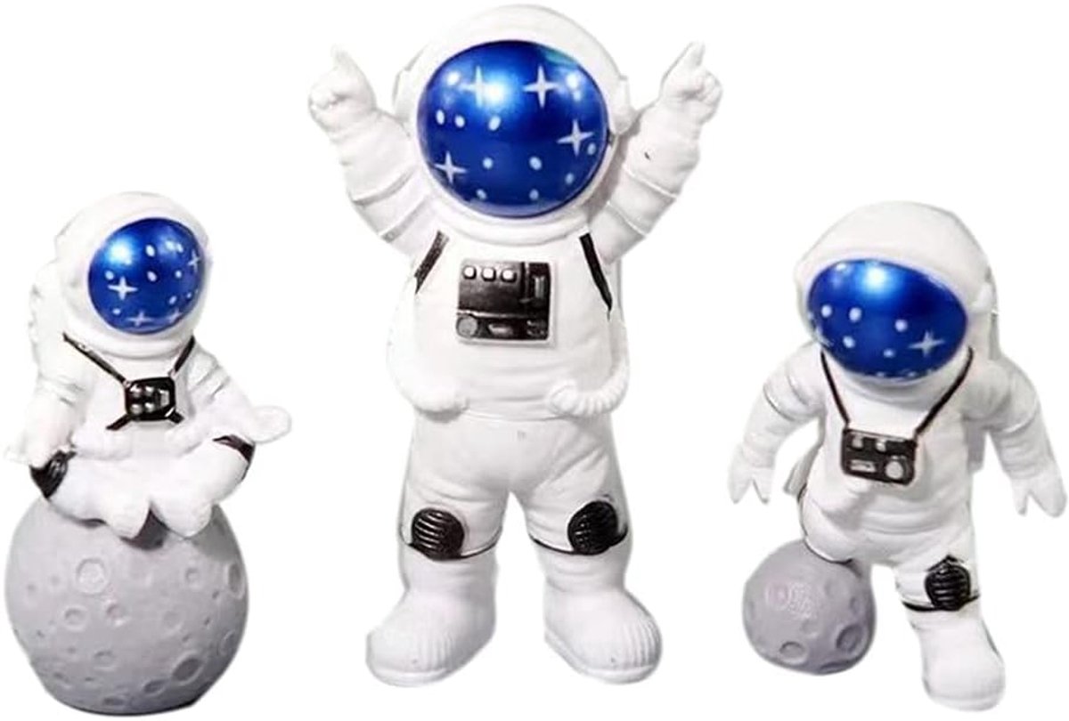 Astronaut Model van Hars Mini Tafelornamenten DIY Moderne Indoor Decoratie Accessoires Sterrenblauw