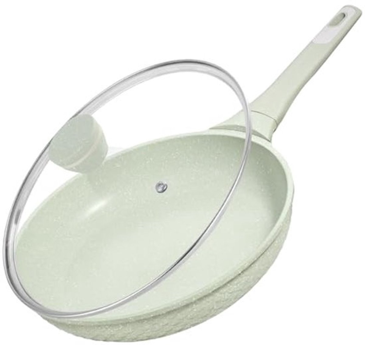 Antiaanbakpan - 26 cm | Braadpan - Met deksel | Gecoate aluminium pan - Voor inductie en gas | 100% vrij van PFAS en PFOA