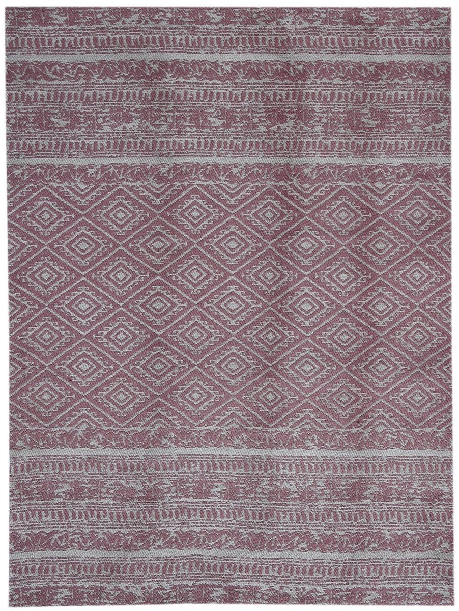 Dutch XXL Buitenkleed | Sunny | Ruiten | Roze | 160x230 cm | Buitentapijt | Tuintapijt