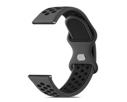 Vancle Horlogeband 22mm Heren Dames, Nieuw Waterdicht Siliconen Armband 22mm Smartwatch Accessoire Tweekleurig Ademend - ShopVlot