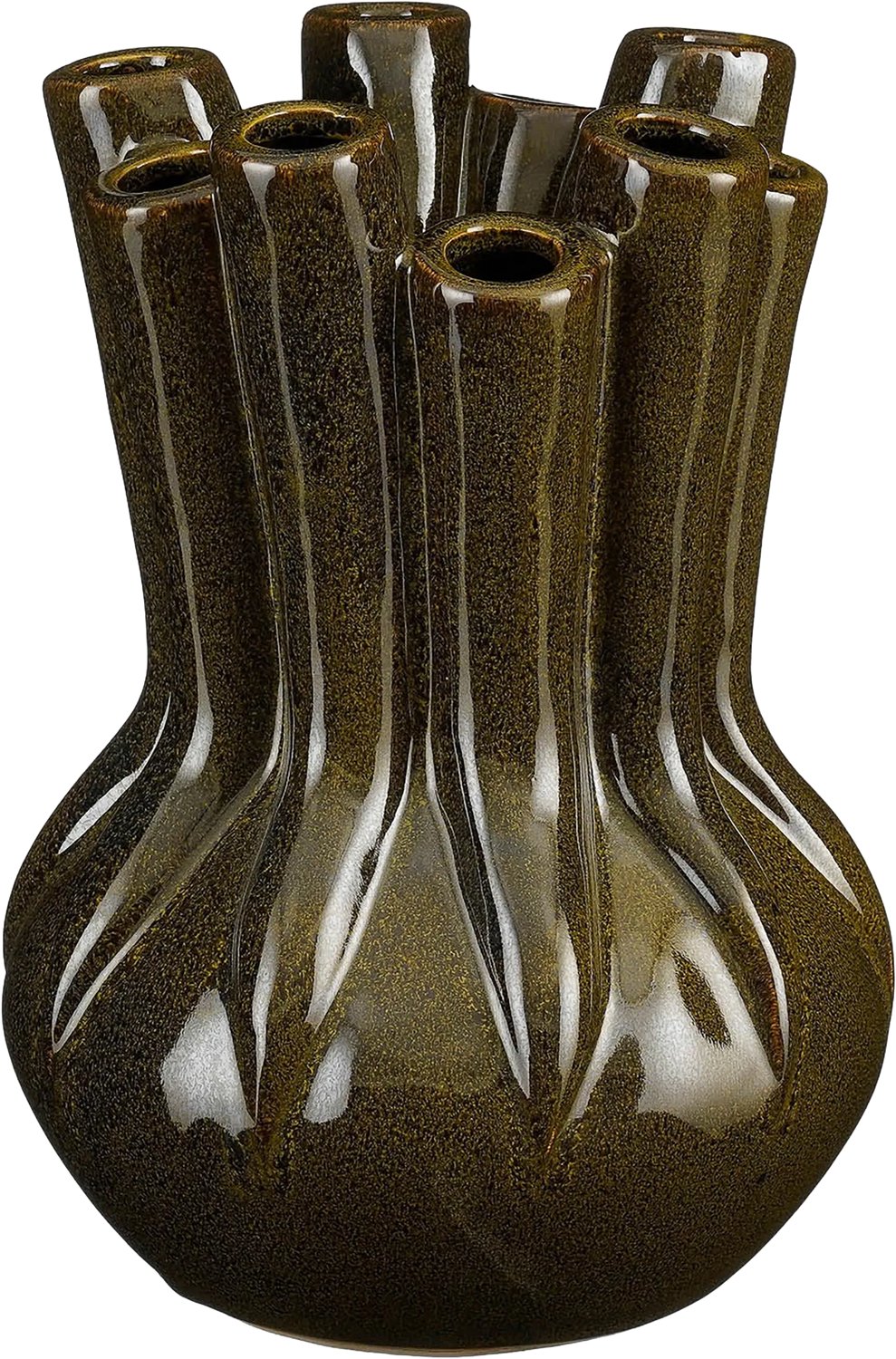 Goossens Vaas Alize - groen - keramiek - 24 x 35 x 24 keramiek groen