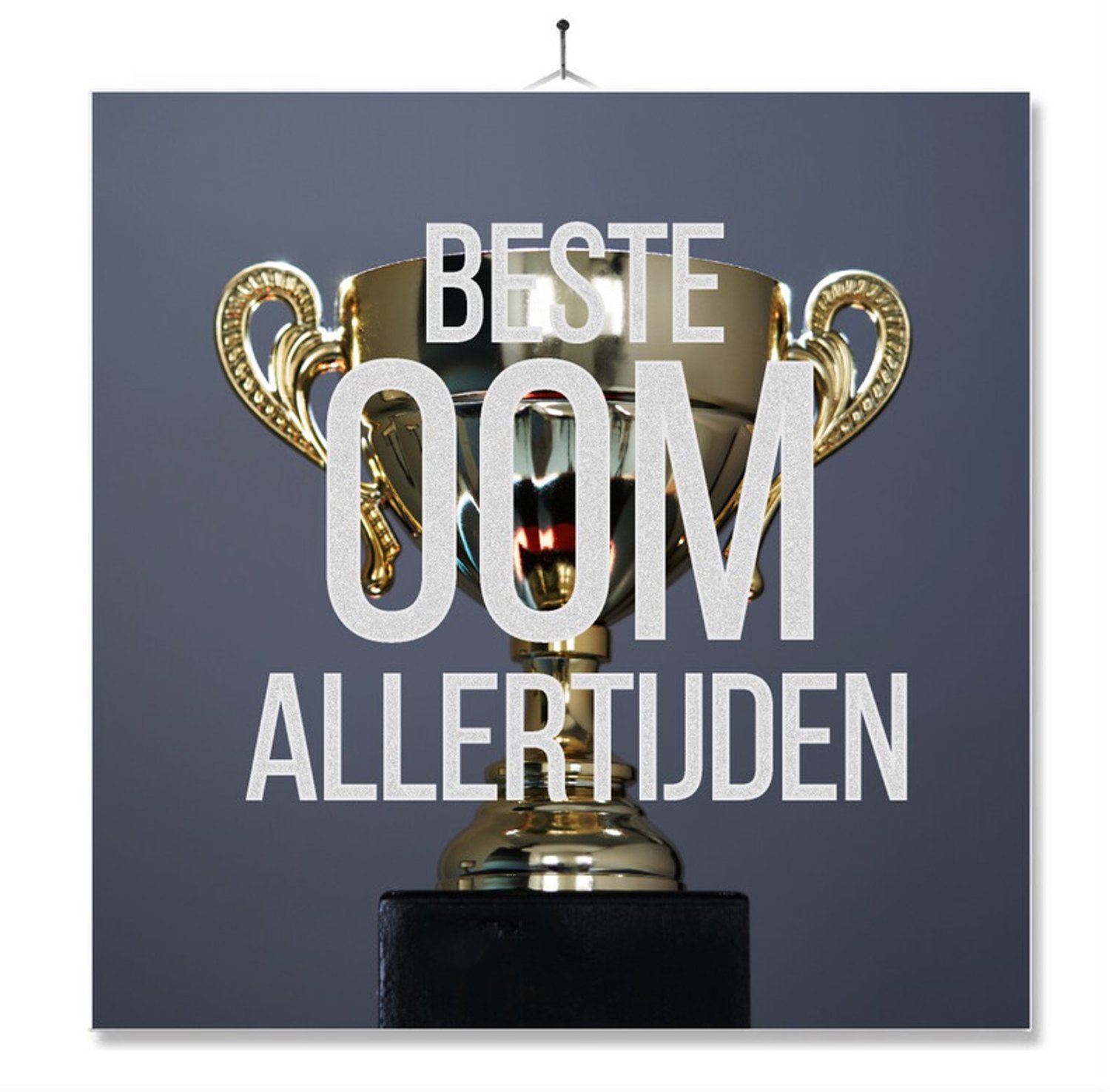 MC Living Tegel Met Opdruk | Verjaardag kado | Toilet WC | Beste oom allertijden Multi-Color