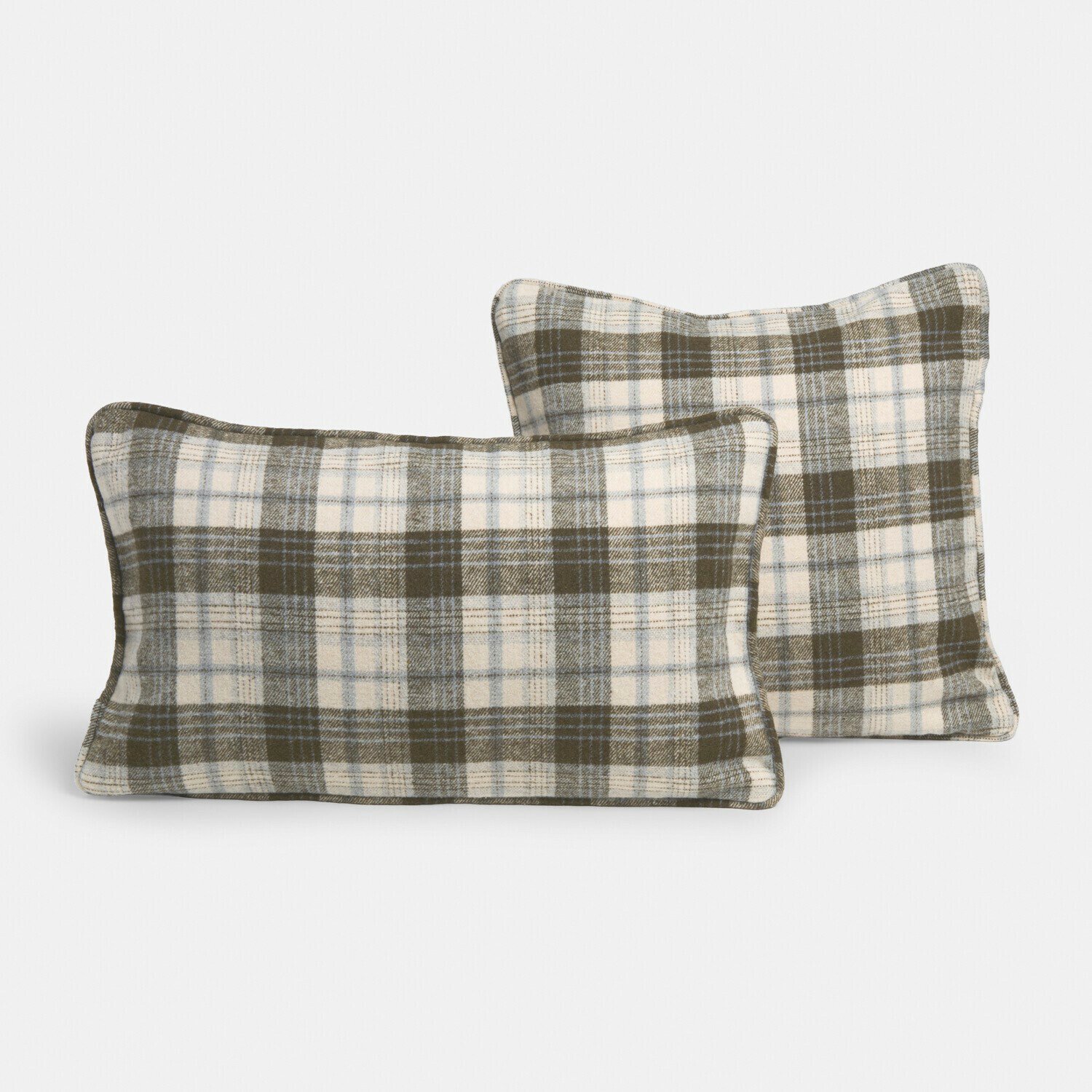 Loberon Kussenhoes set van 2 Harvie bruin/crème