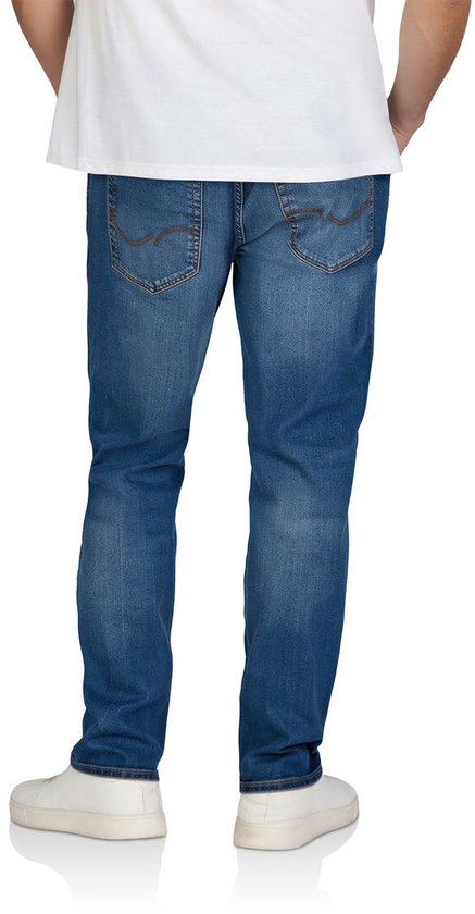 Jack & Jones Heren Jeans Broeken JJICLARK JJICON SQ regular/straight Fit Blauw Volwassenen Denim Jeansbroek Spijkerbroek heren